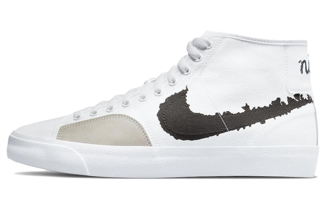 

Nike SB Blazer Court Mid PRM Белый Черный