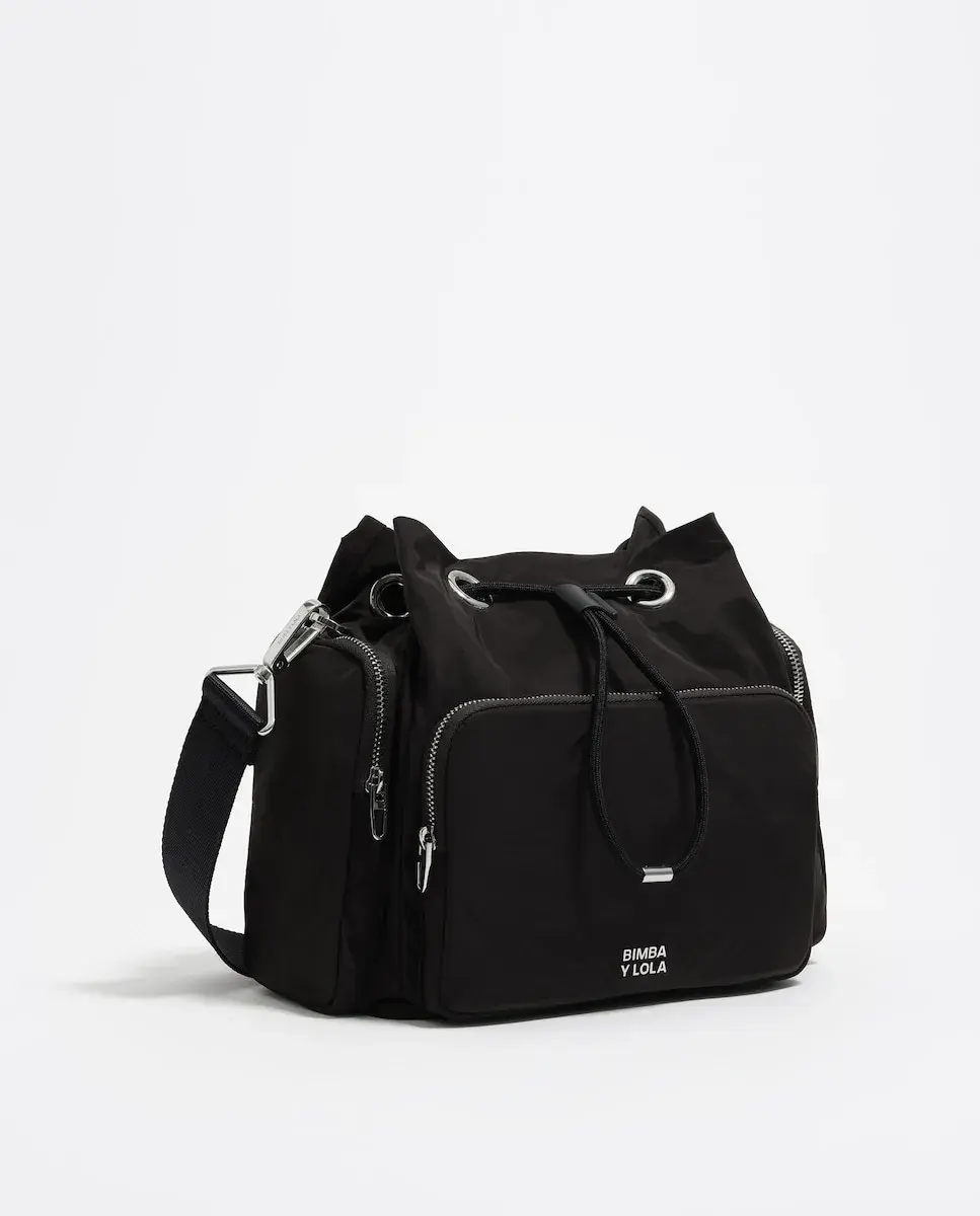 

Женская сумка через плечо с карманом-ведром, нейлон Bimba y Lola, черный