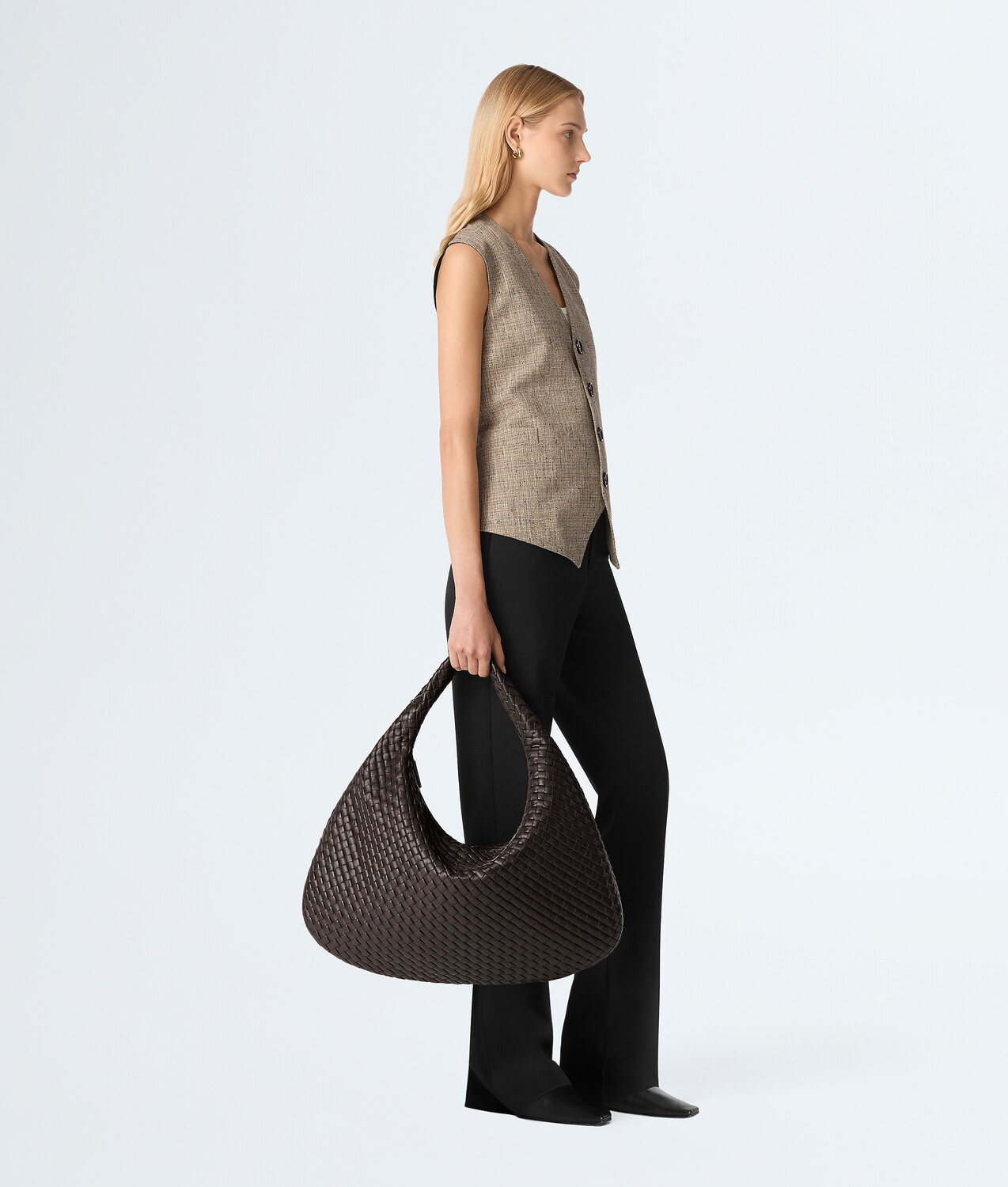 Макси венета BOTTEGA VENETA, фондан — фото 2