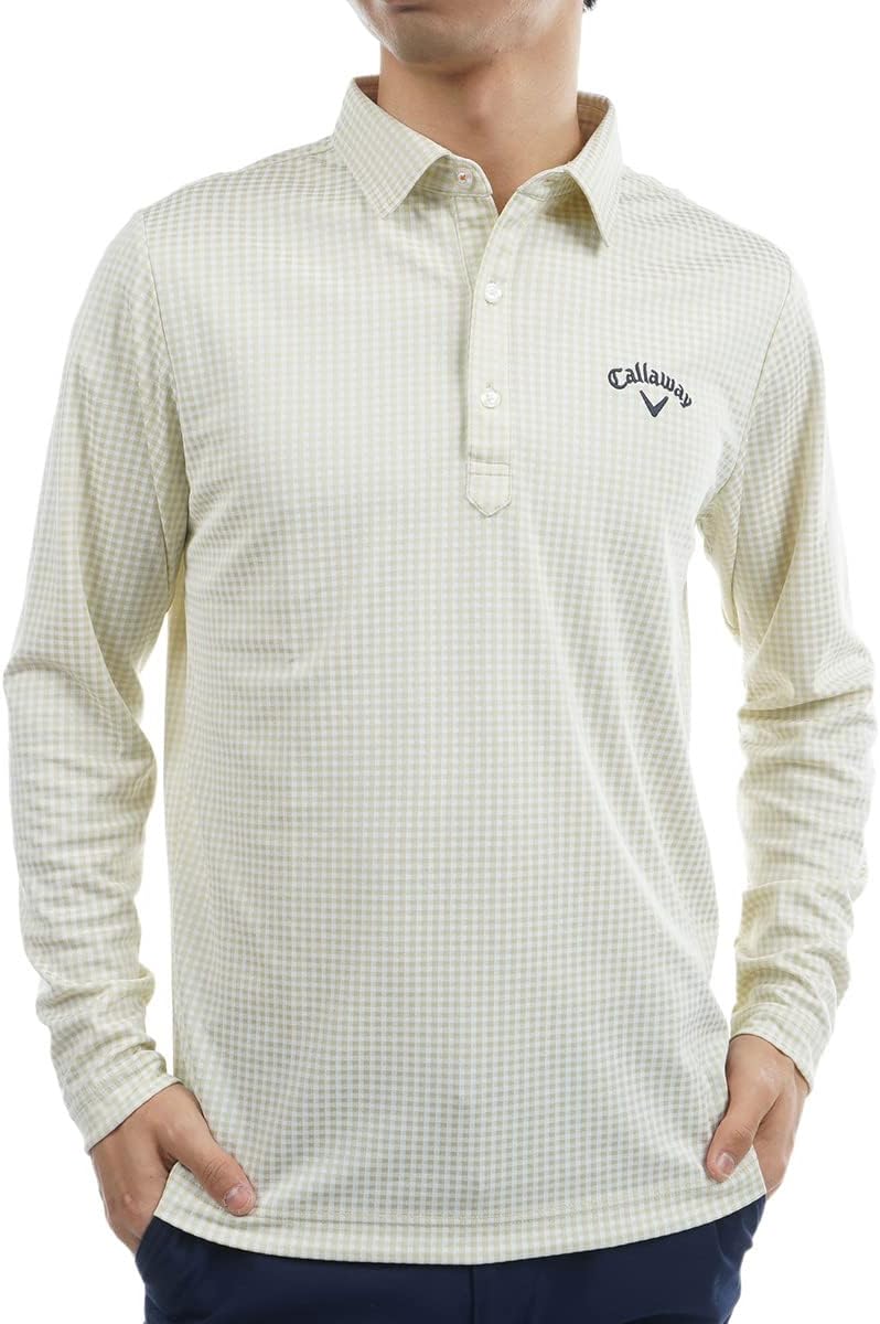 

Мужская рубашка-поло с длинным рукавом Callaway C23133101 (в клетку, с защитой от УФ-излучения, влагоотводящая, быстросохнущая), для гольфа, бежевый