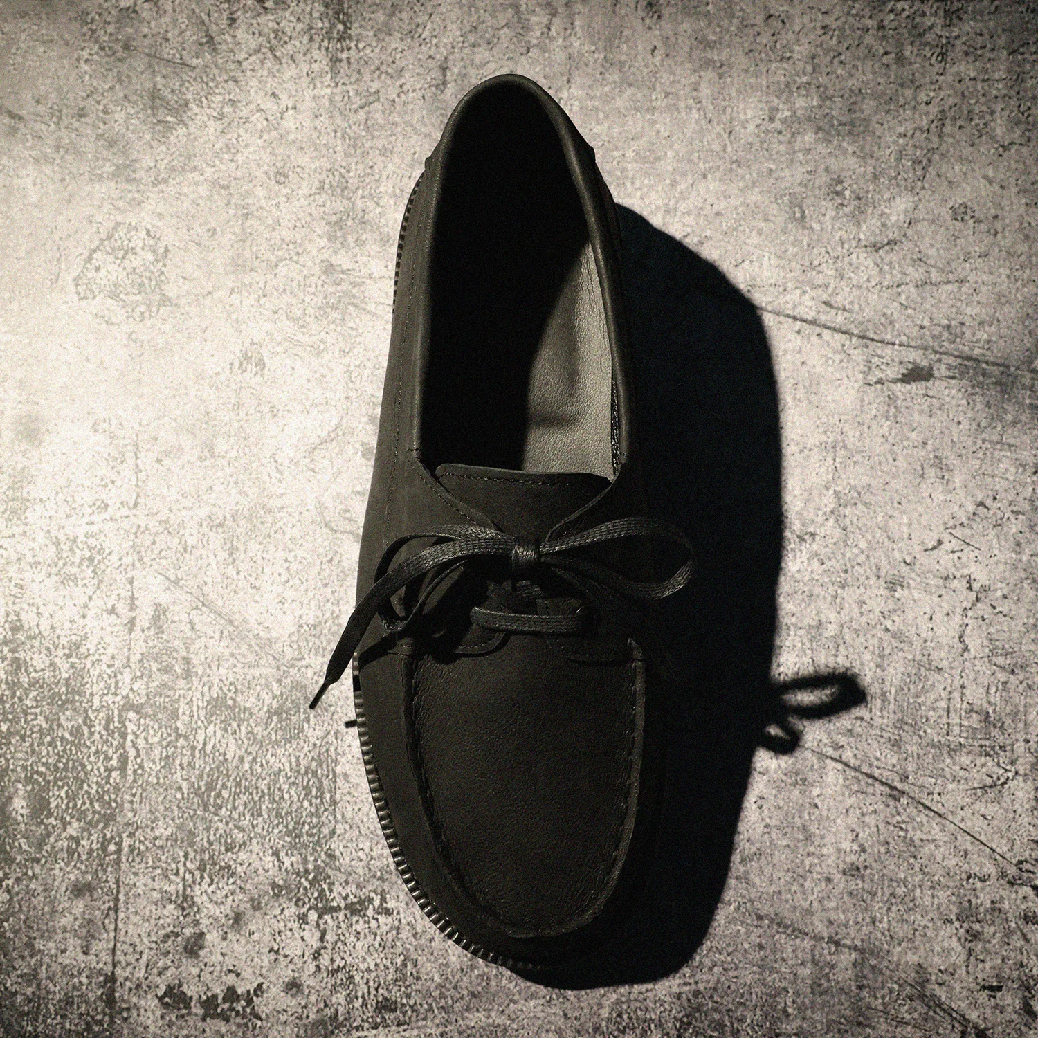 Мужские ботинки на шнуровке Standard Casual Sole Boat Shoes 5099, чёрные, от Firenze.A — фото 2