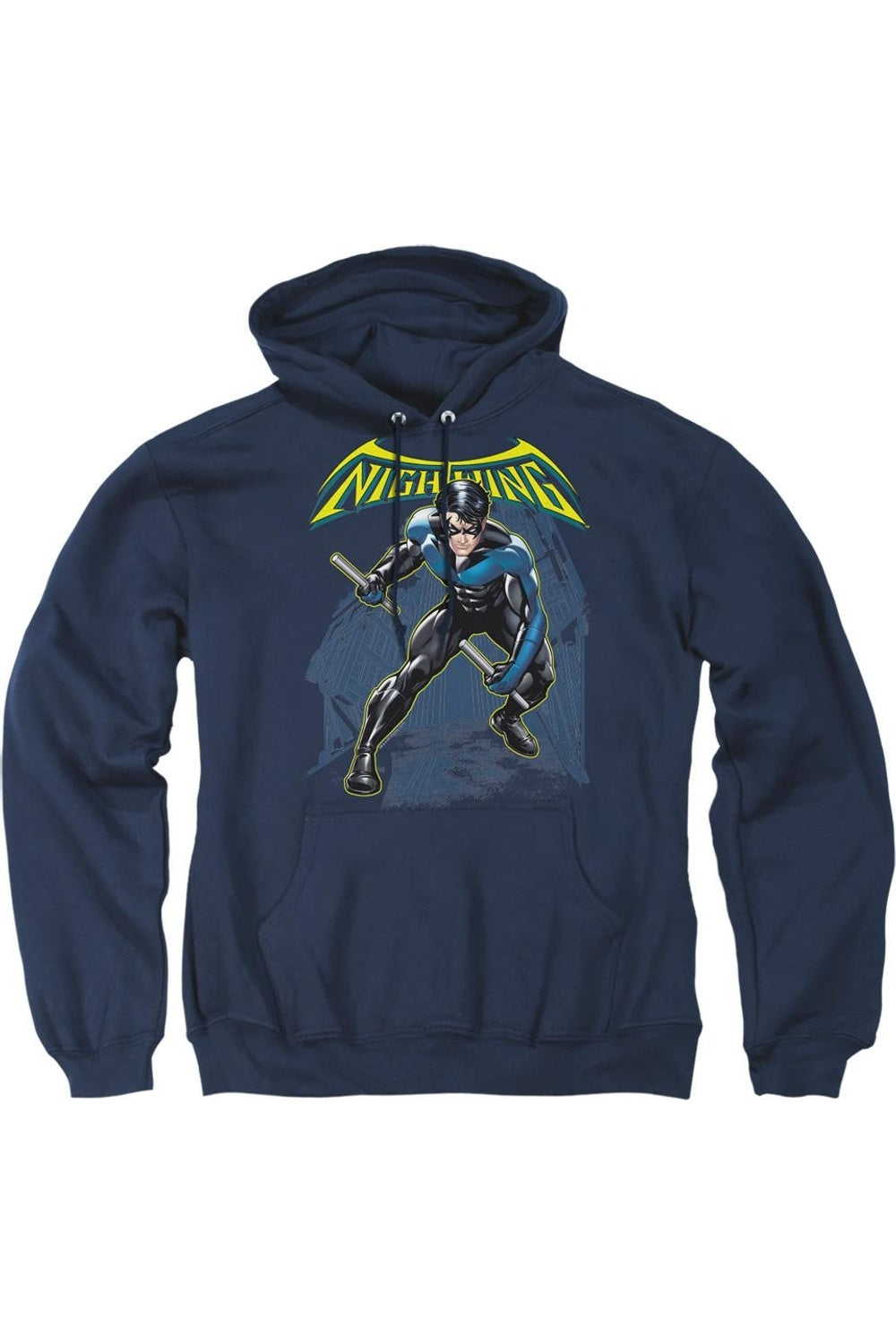 

Толстовка с капюшоном Batman Nightwing для взрослых Gildan, темно-синий