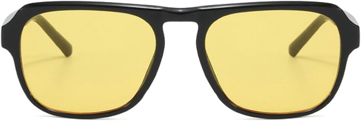 

Ретро-солнцезащитные очки квадратной формы для женщин, модные градиентные очки с защитой от УФ-излучения UV400, панк-очки для вождения, очки в стиле 70-х, 80-х, 90-х mincl, Yellow