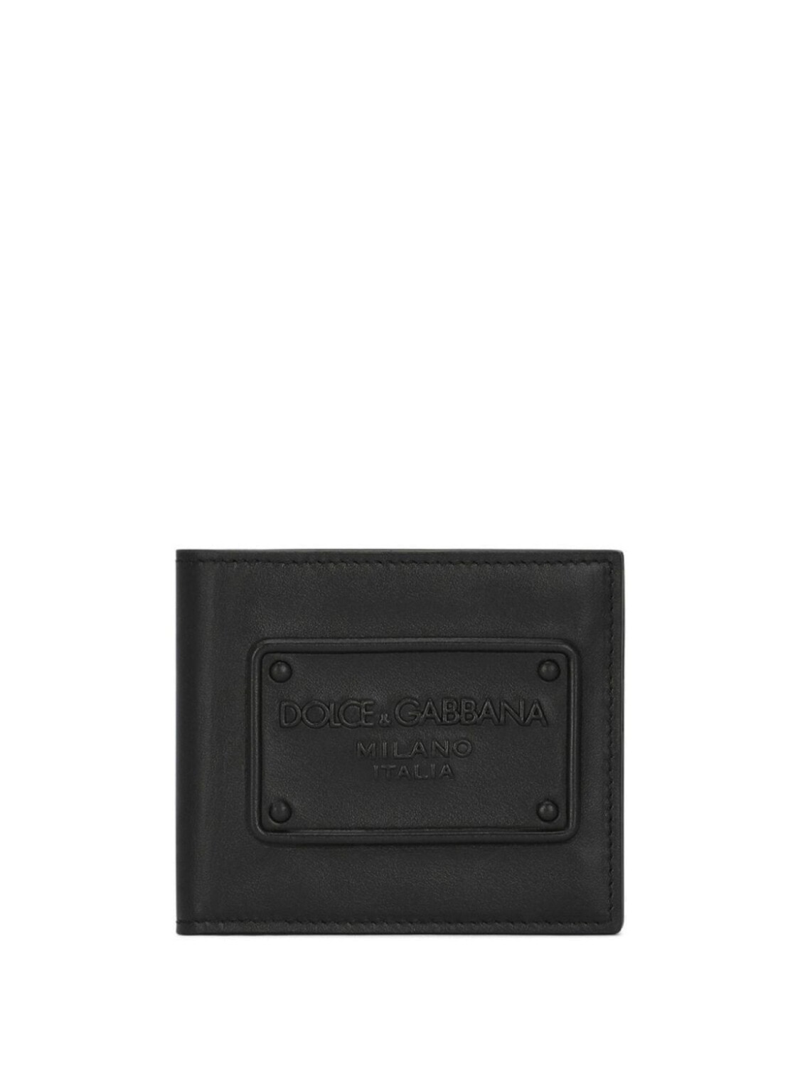 

Кошелек с тисненым логотипом Dolce & Gabbana, черный