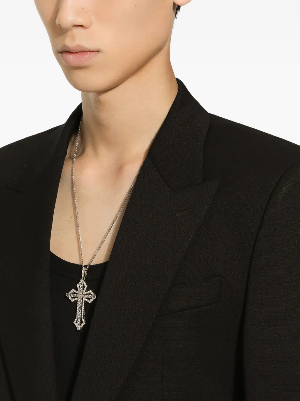 

Подвеска Tradition из белого золота с аквамарином и бриллиантами DOLCE & GABBANA, серебяный