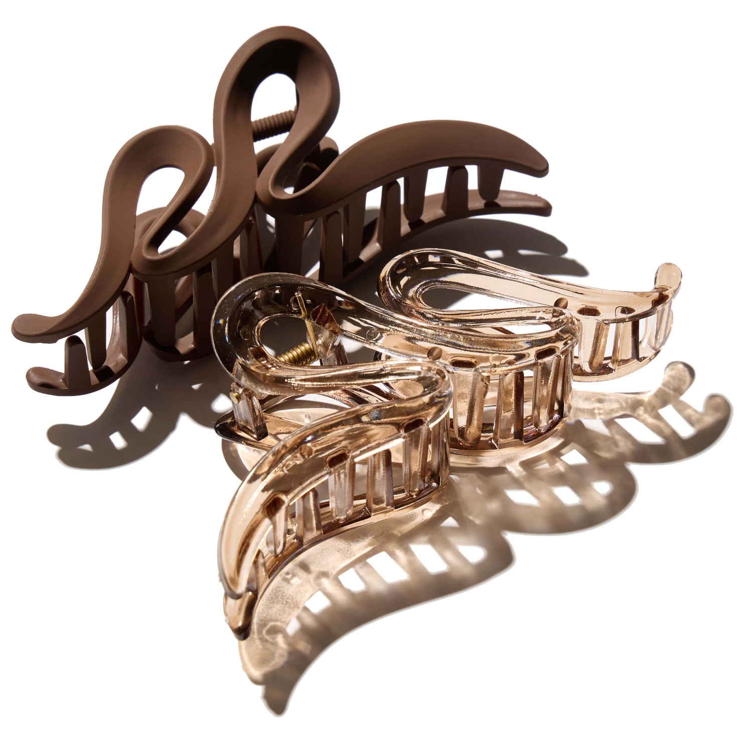 

Заколка для волос large claw hair clips, wave, 2-pack Hairlust, количество 1 шт.