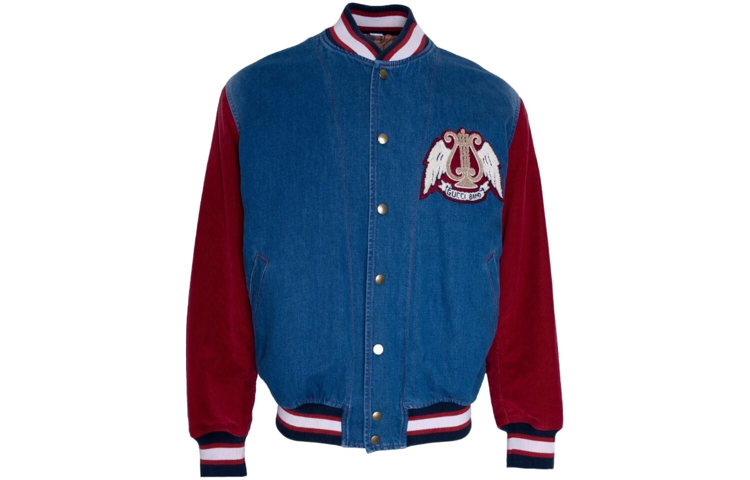 

Бейсбольная майка женская синяя Gucci