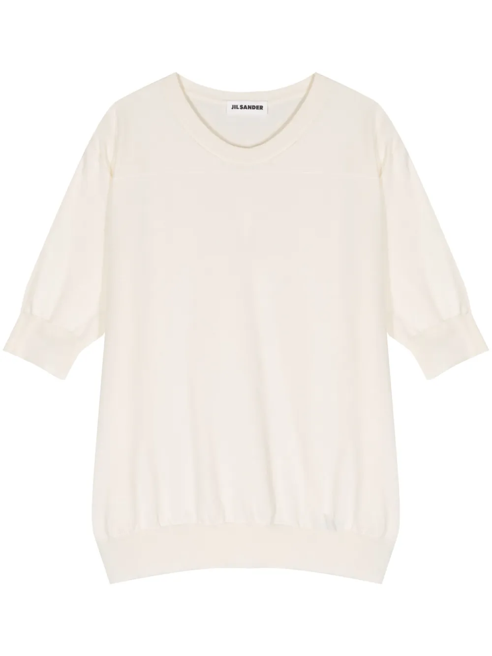 

Футболка в рубчик JIL SANDER, нейтральный