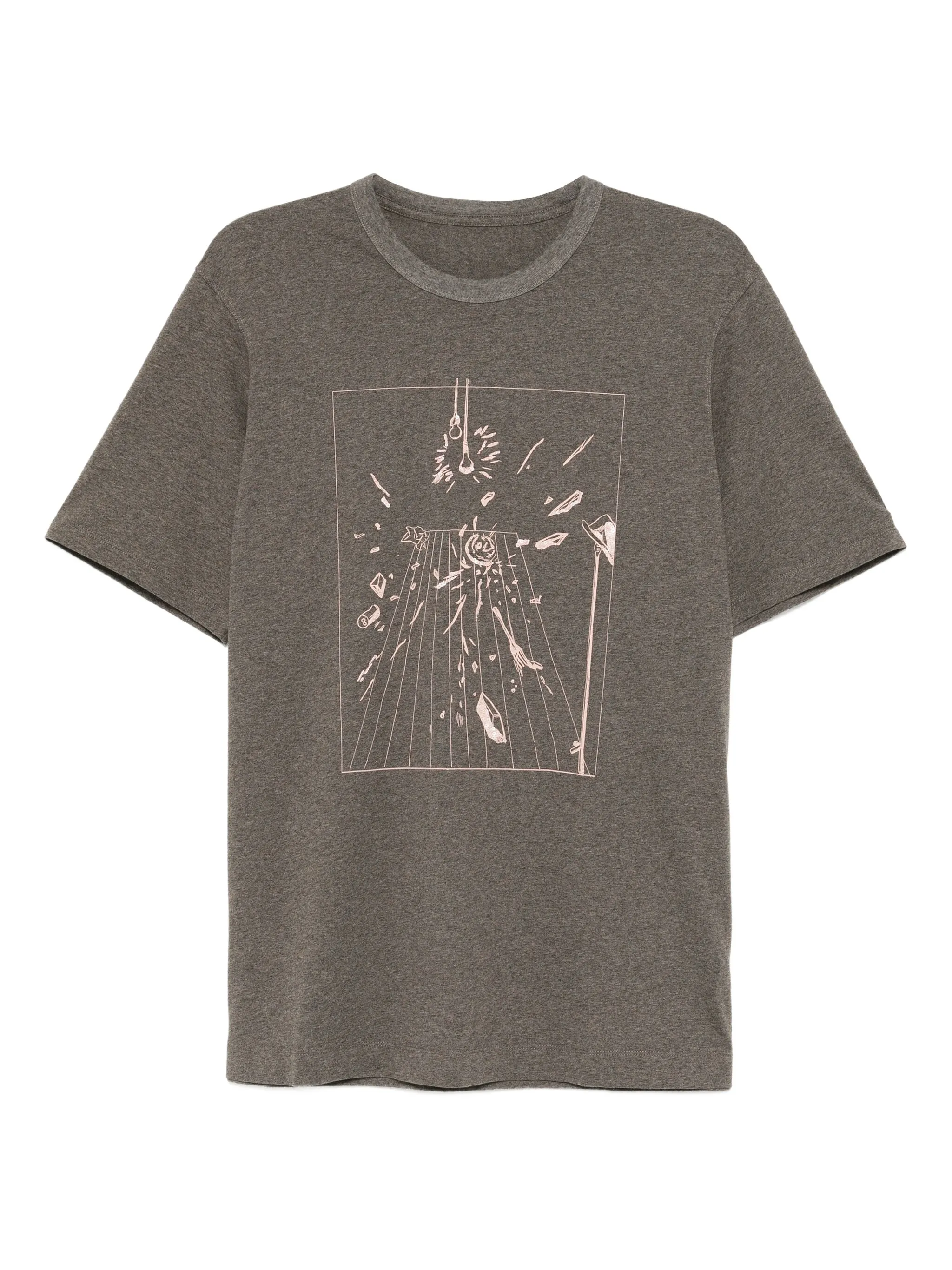 

Футболка с графичным принтом Jnby, серый