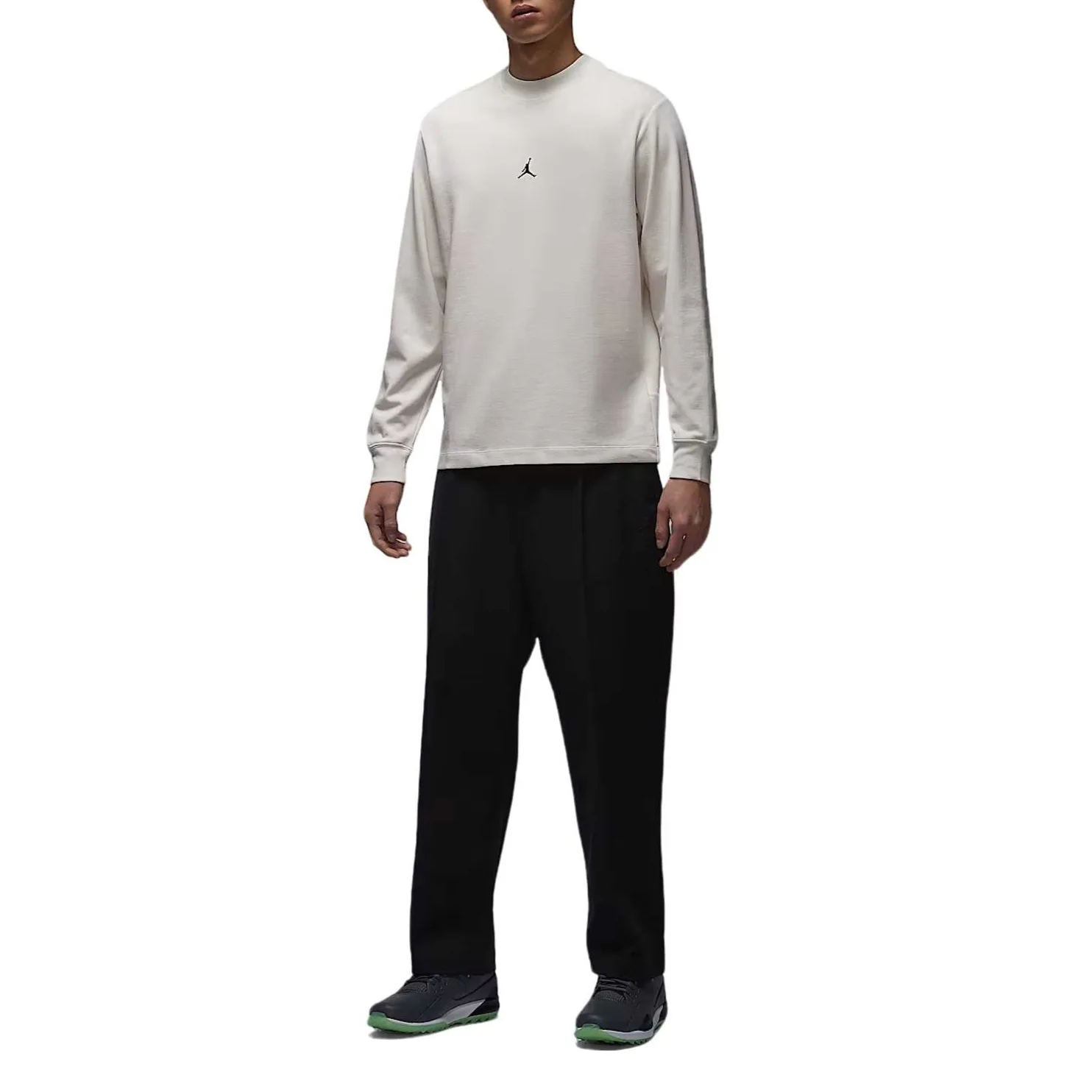 Толстовка Dri FIT мужская Jordan, Sail White/Black — фото 4