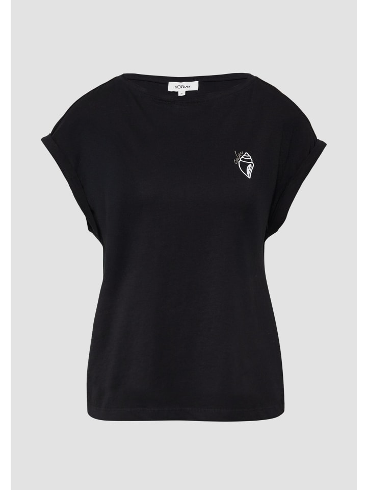 

Футболка в цвете 99D0_black s.Oliver, Черный, Футболка в цвете 99D0_black s.Oliver