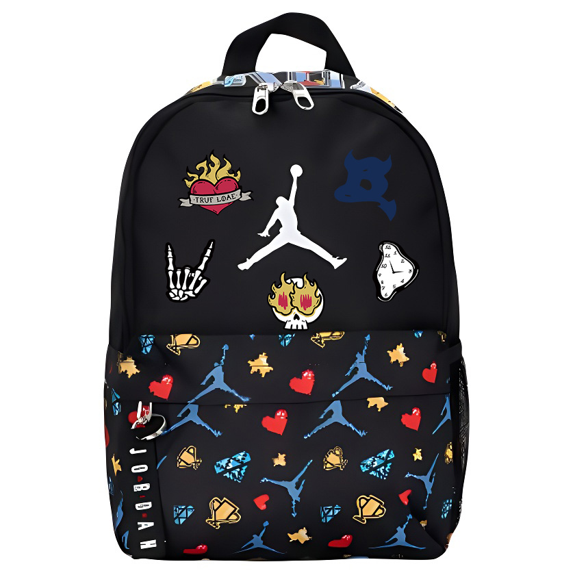

Jordan Полиэстеровый рюкзак унисекс черный и разноцветный, Hellfire Element