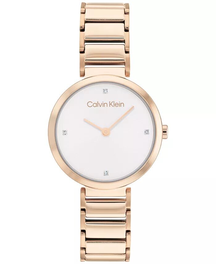 

Часы с золотистым браслетом «Гвоздика», 28 мм Calvin Klein