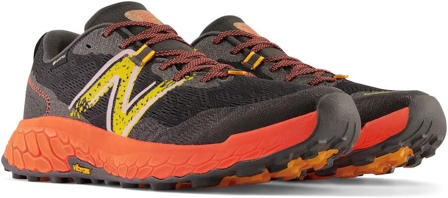 Мужские кроссовки New Balance Fresh Foam X Hierro V7, Blacktop/Neon Dragonfly/Hot Marigold — фото 4