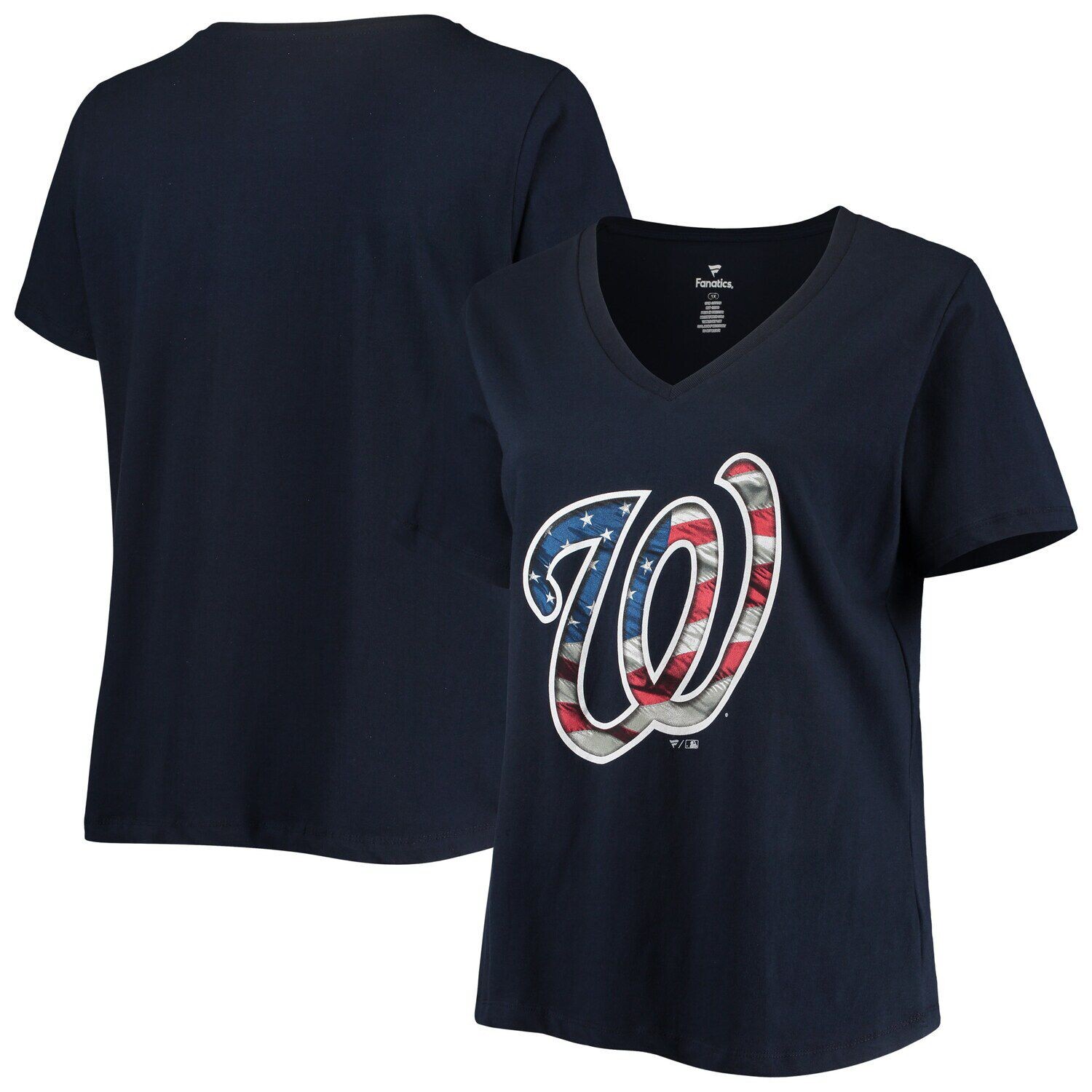 

Женская темно-синяя футболка Washington Nationals с v-образным вырезом и баннером больших размеров, Синий, Женская темно-синяя футболка Washington Nationals с v-образным вырезом и баннером больших размеров
