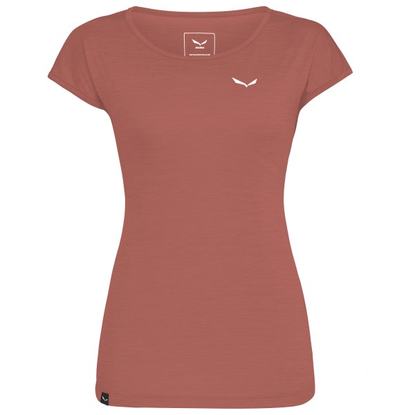 

Женская футболка puez melange dry s/s - t-shirt Salewa, красный
