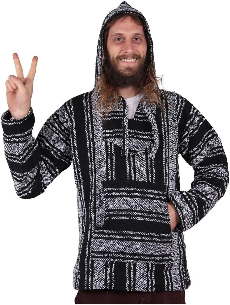 

Экологичный худи Baja Joy в полоску, черно-серый Sunshine Joy