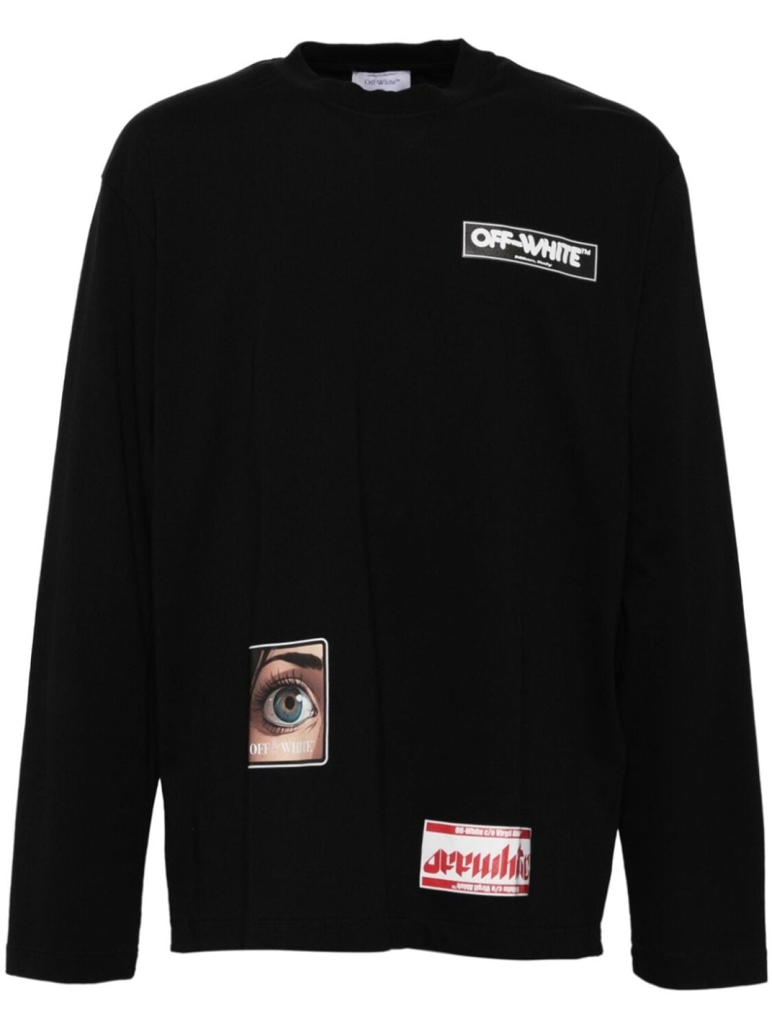 

Off-White футболка с логотипом, черный