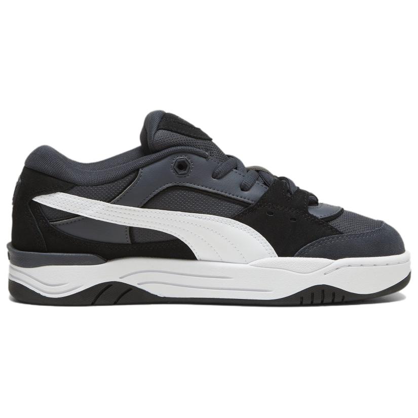 PUMA 180 Кроссовки для скейтбординга из вельвета с низким верхом унисекс серо-белые, цвет Gray White — фото 2