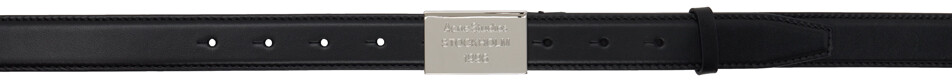 

Кожаный ремень с гравированным логотипом Acne Studios, черный