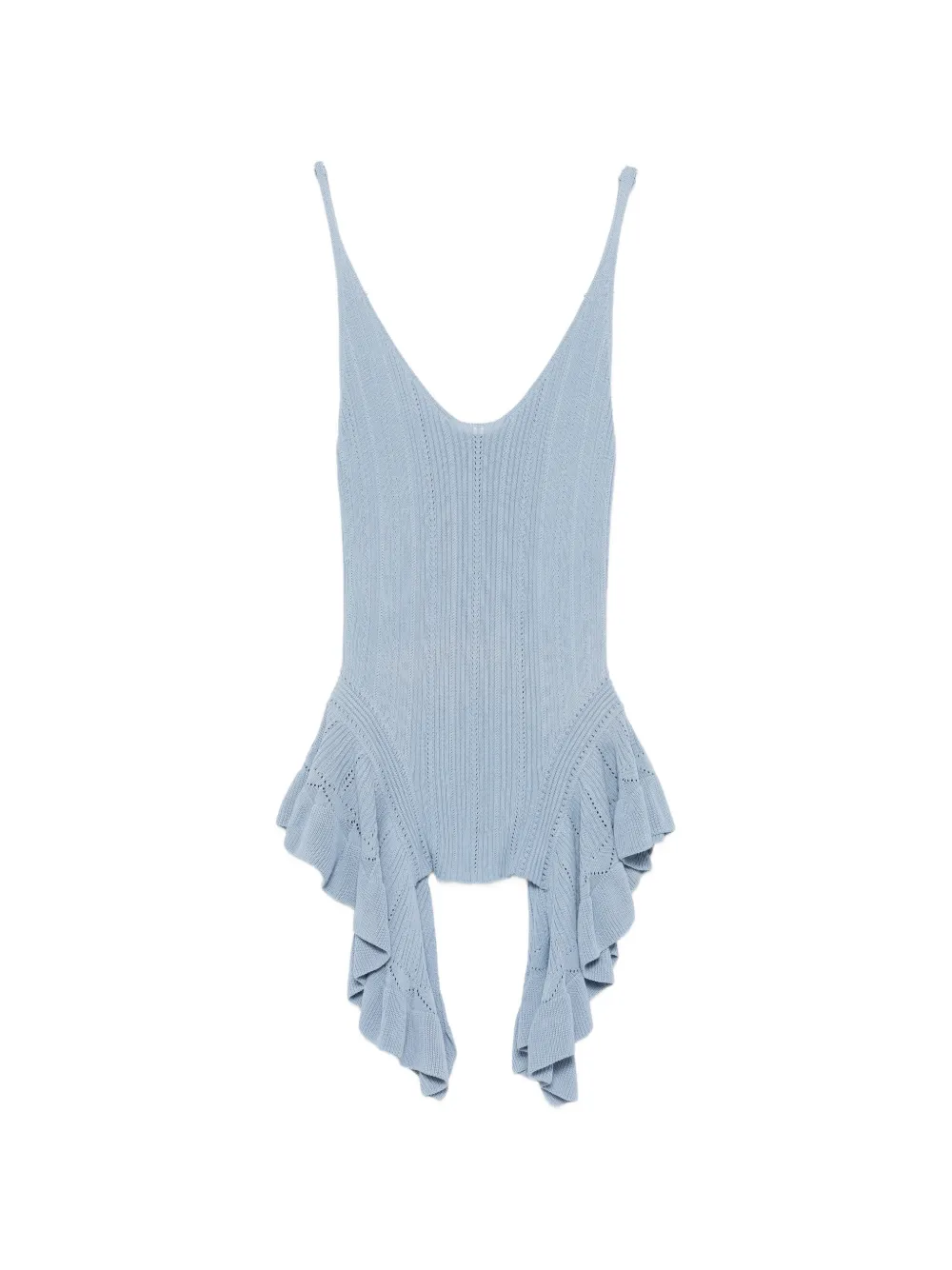 

Топ с V-образным вырезом Blumarine, синий