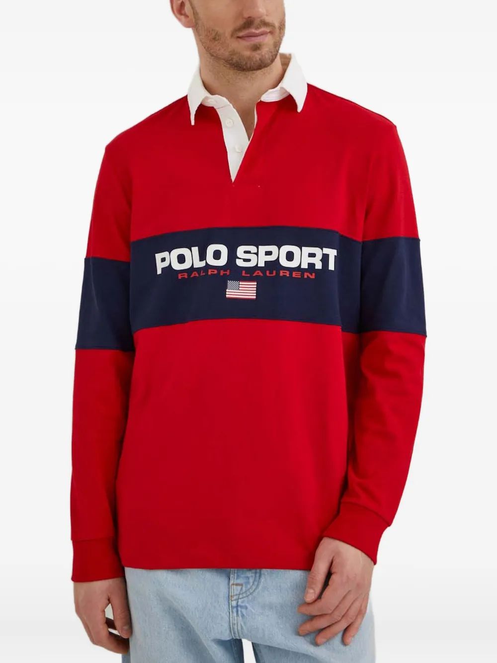 

Поло с длинными рукавами Polo Ralph Lauren, красный