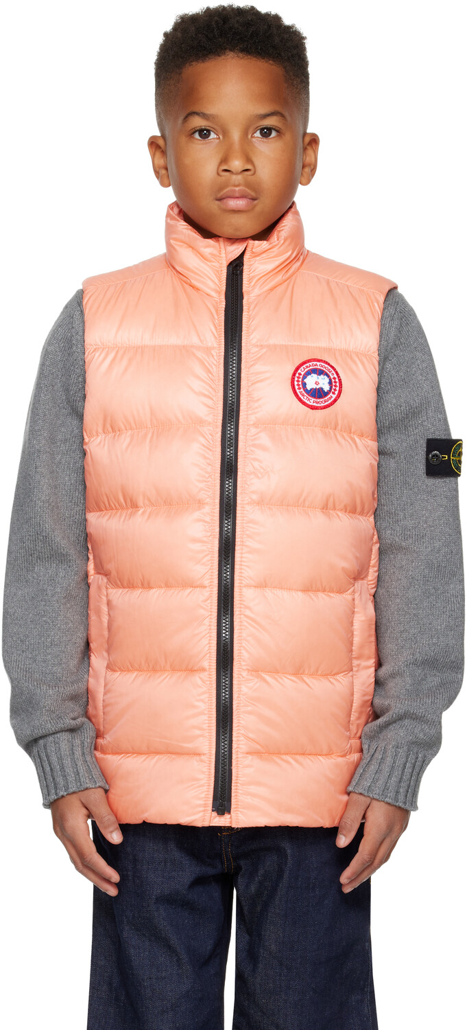 

Розовый пуховый жилет Crofton для больших детей Canada Goose Kids, Daylily