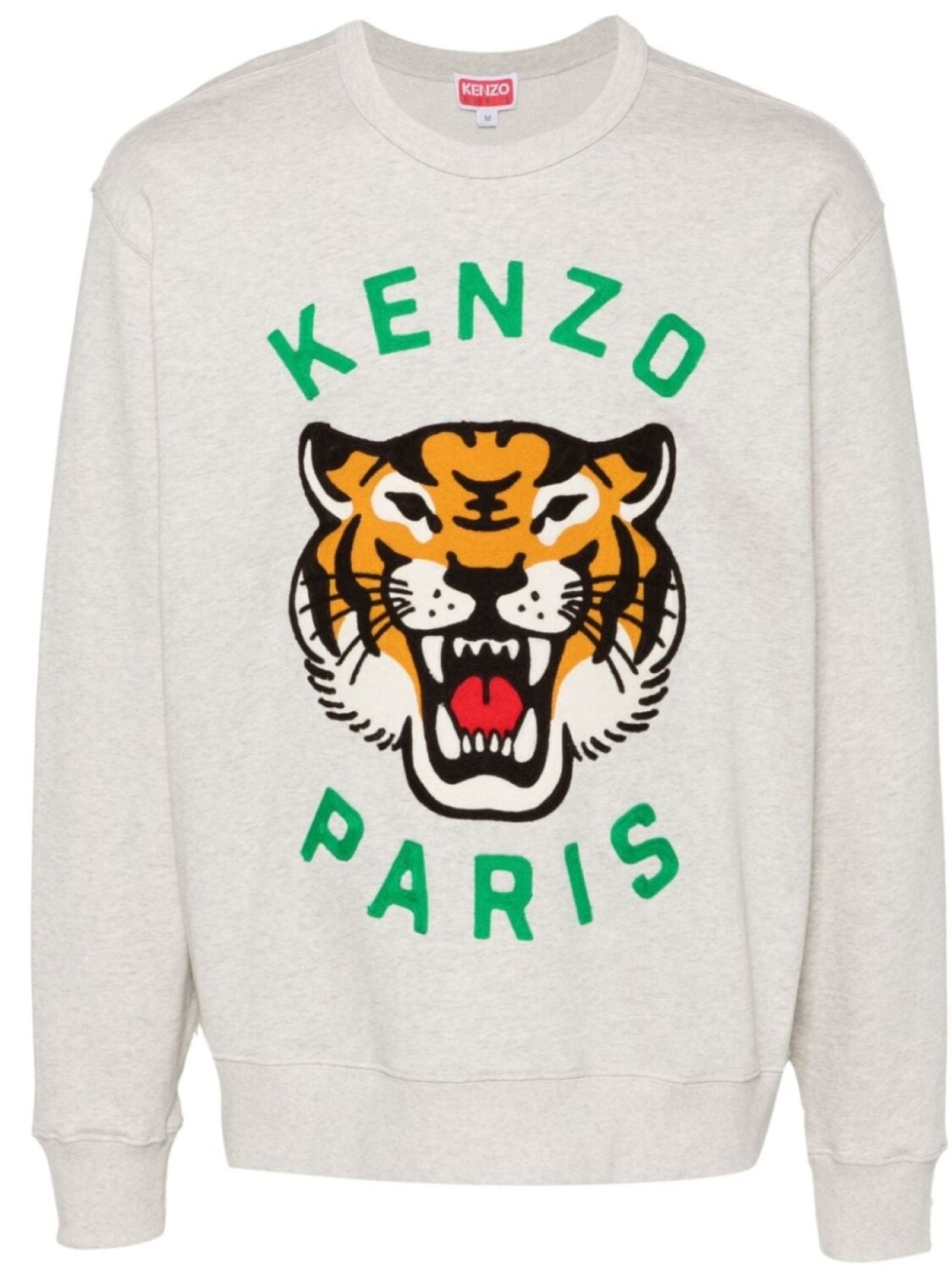 

Kenzo толстовка с вышивкой Lucky Tiger, серый