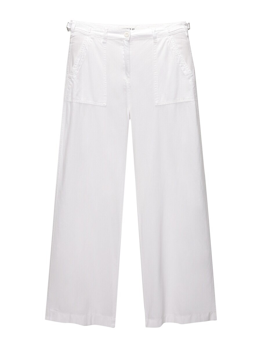 

Тканевые брюки Pull&Bear Wide leg Pants, белый