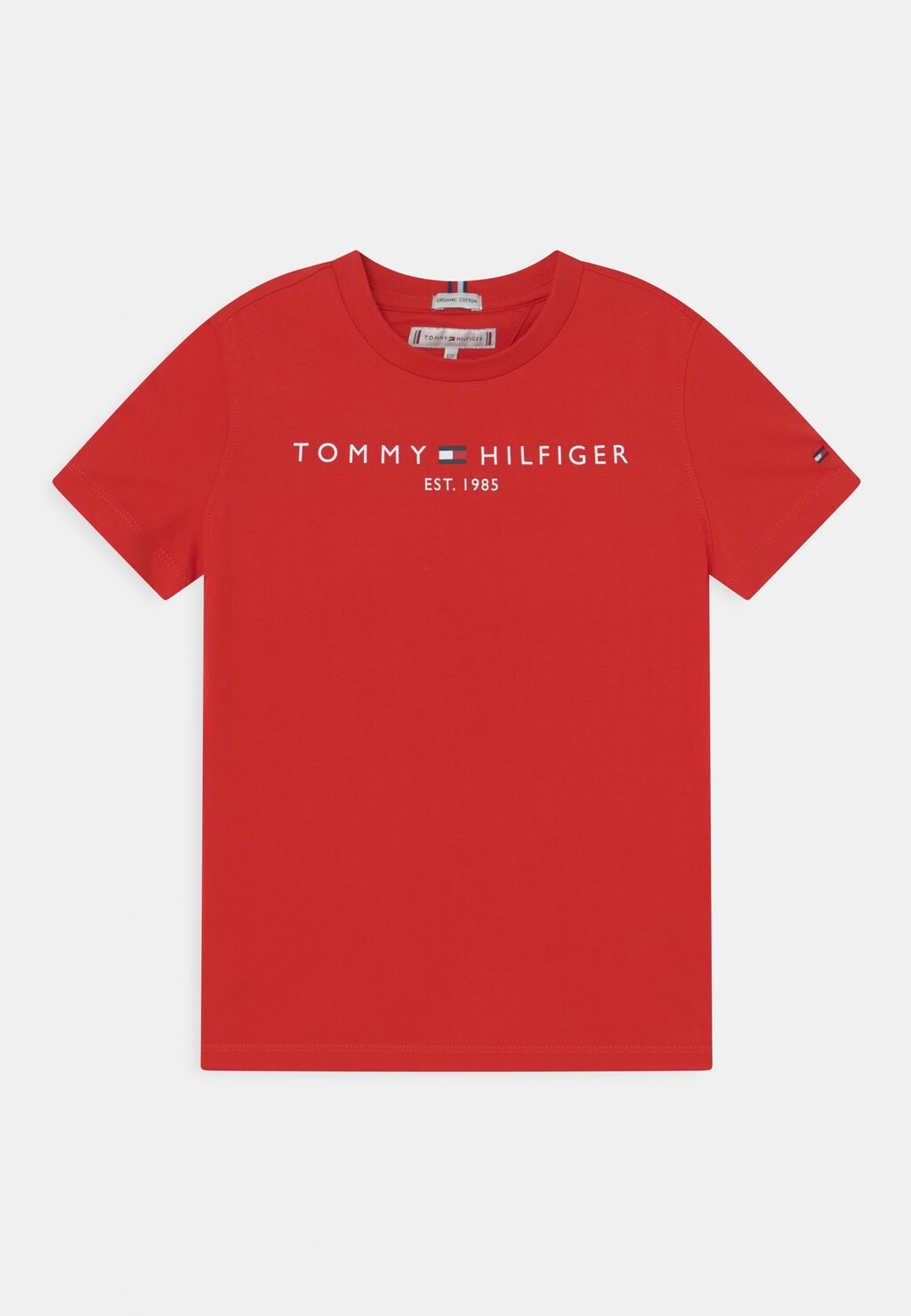 Футболка с принтом ESSENTIAL TEE Tommy Hilfiger, цвет deep crimson