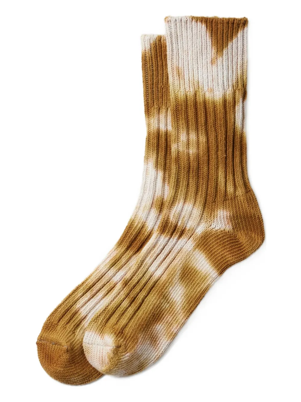 

Рифленые носки в технике тай-дай Rototo, коричневый