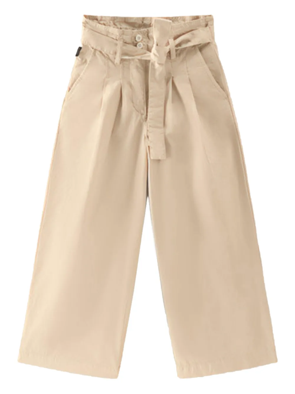 

Плиссированные брюки с поясом Woolrich Kids, нейтральный