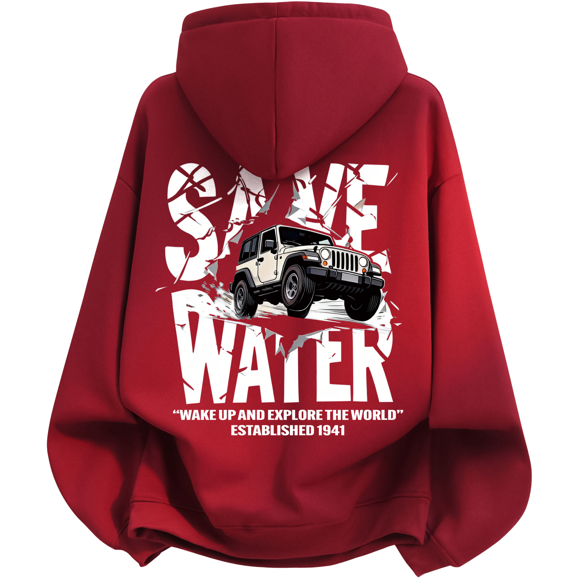 

Свитшот для верховой езды Casual Collection Unisex Jeep, burgundy (fleece-lined)