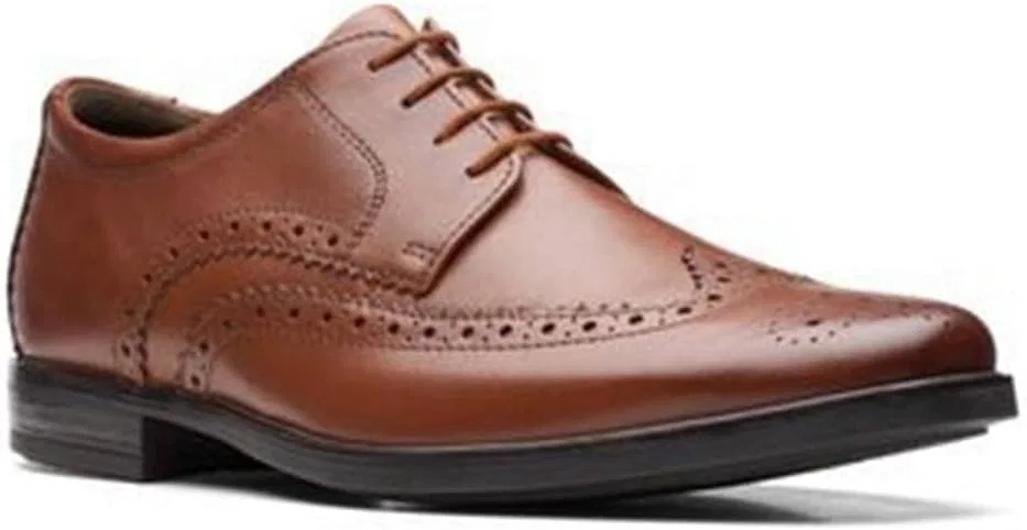 Туфли Clarks Craft Arlo Limit Men's Brogue, Dark Tan Lea