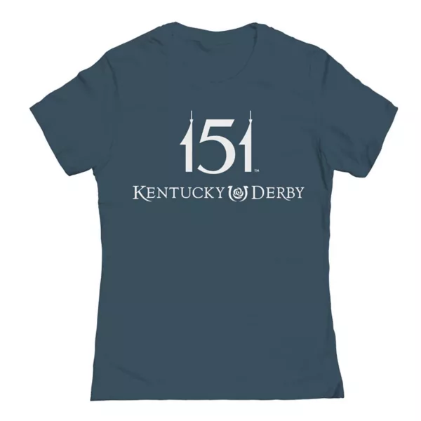 Футболка с принтом Kentucky Derby для подростков Unbranded, цвет indigo