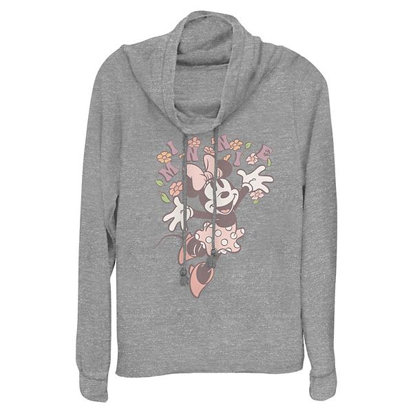 

Футболка с длинным рукавом Minnie Mouse весенняя игривая женская с капюшоном Disney