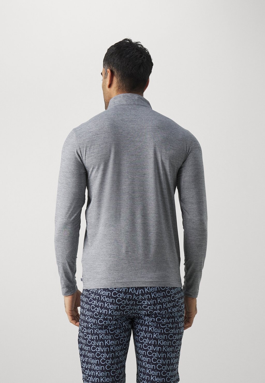 Футболка с длинными рукавами Newport Half Zip Calvin Klein, цвет silver marl — фото 3