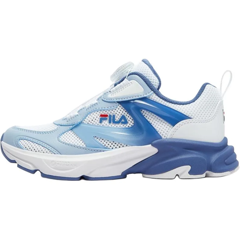 Synthetic Leather, Textile Abrasion Resistant Lightweight Cushioning Low top детские кроссовки для бега FILA KIDS, белый/sky синий (gift included socks style random color 1 pack) — фото 3