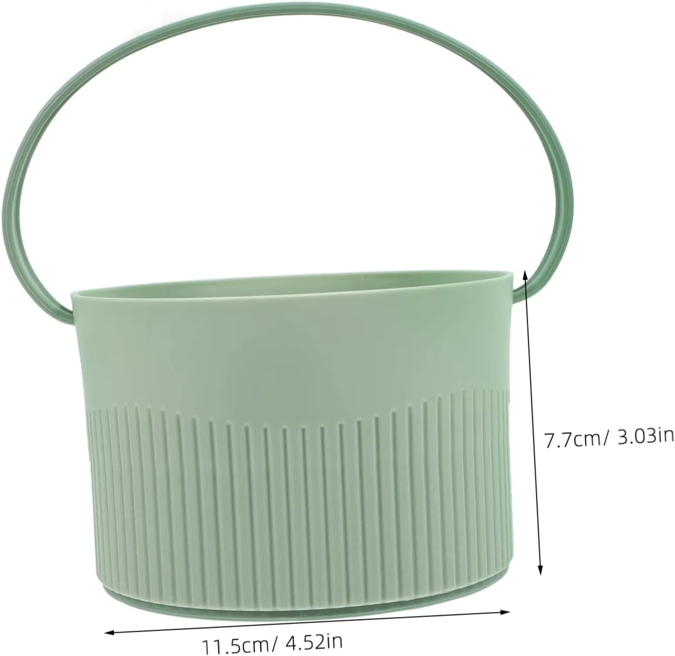 Чаша для мытья кистей Healvian зеленая 11.5x11.5x7.7 см — фото 2