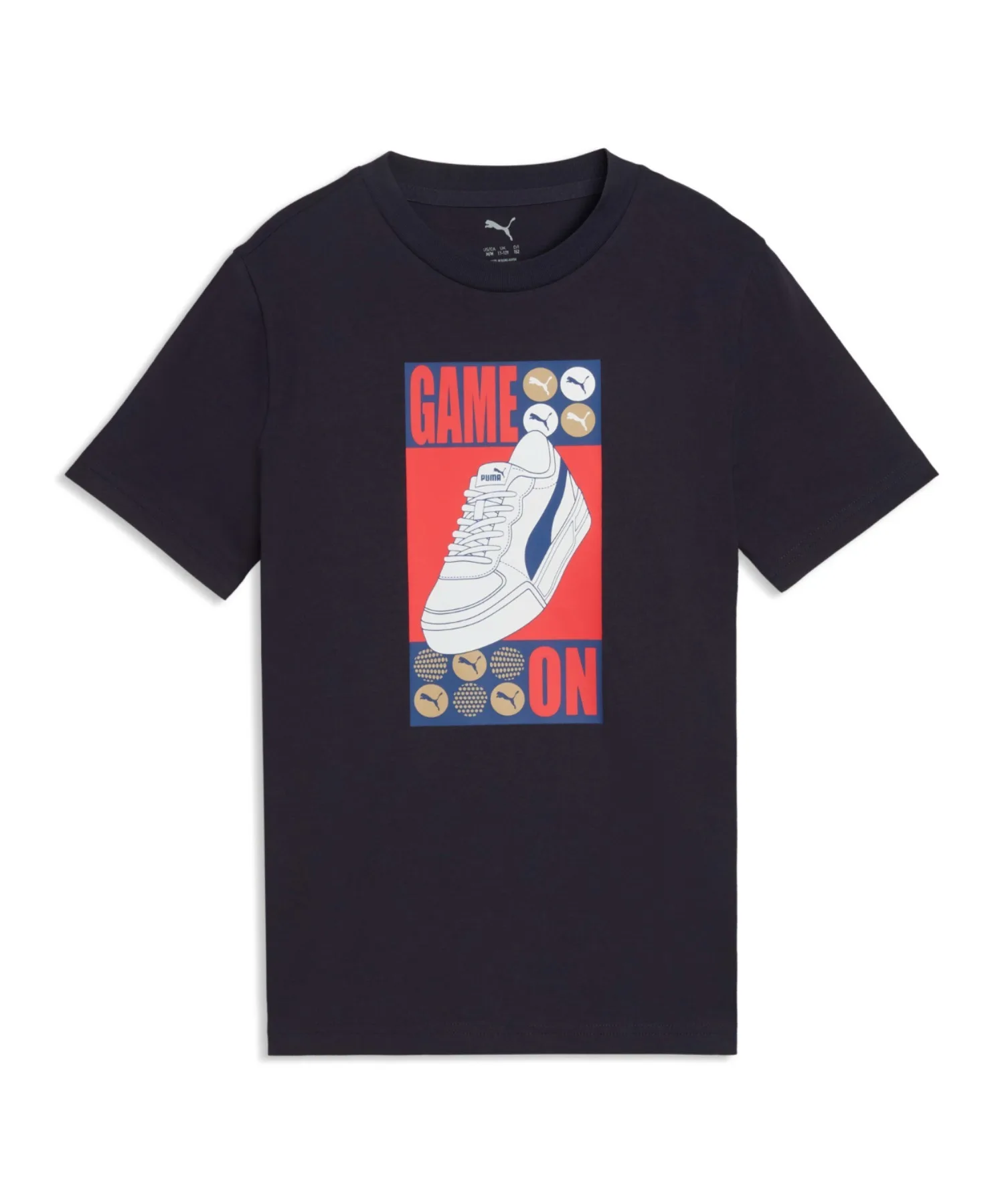 Детская футболка с кроссовочным принтом PUMA GRAPHIC Tee синяя
