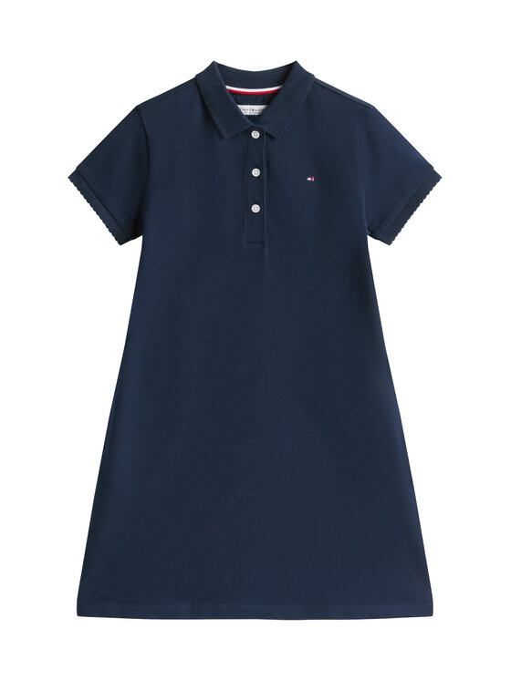 Платье на каждый день обычный крой Essential KG0KG08564 D Tommy Hilfiger, синий — фото 4