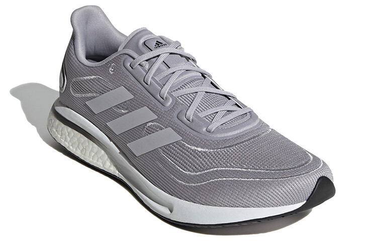 Кроссовки Supernova для бега мужские с низким верхом серые/белые Adidas — фото 3