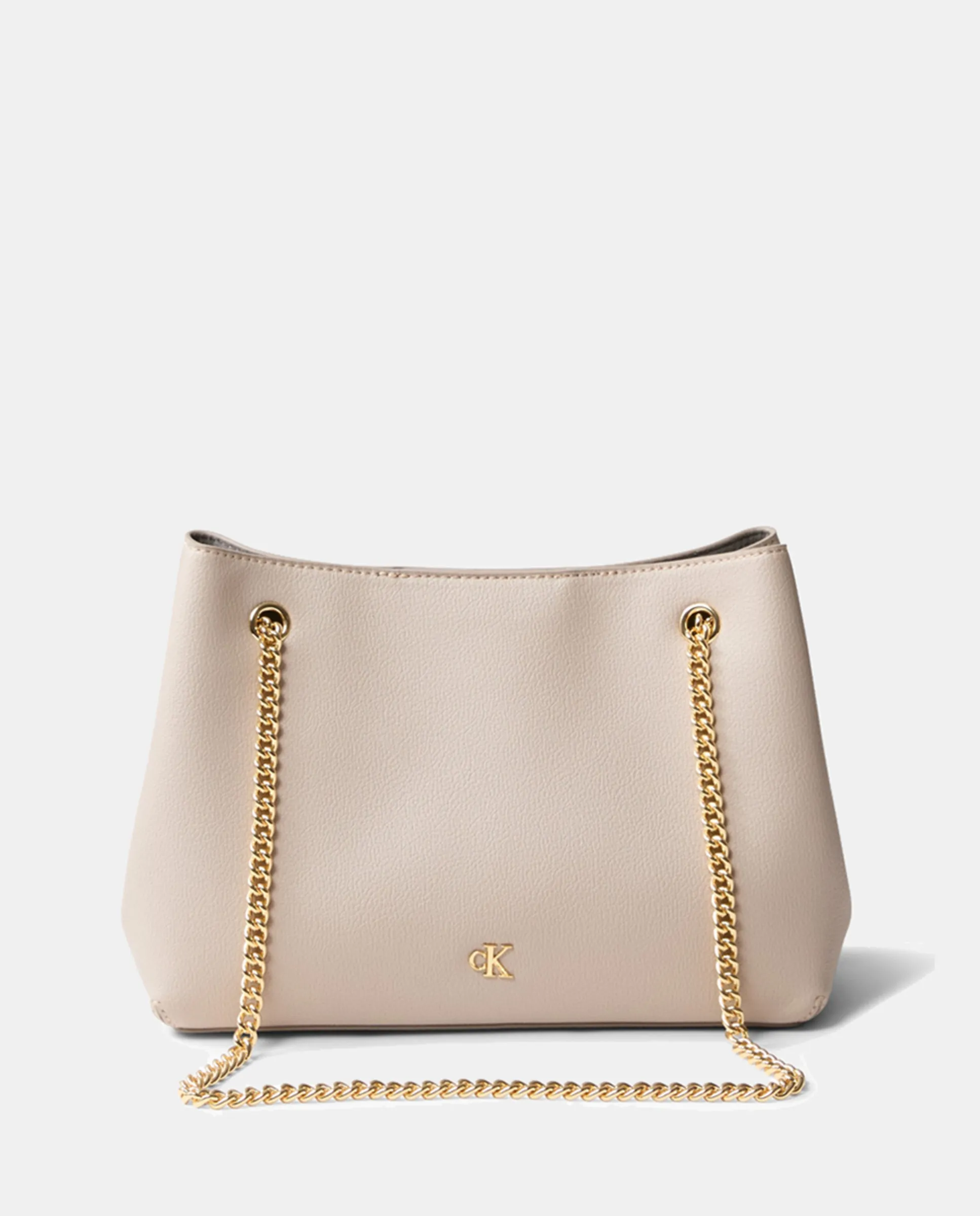 

Сумка через плечо с цепочкой Calvin Klein, бежевый
