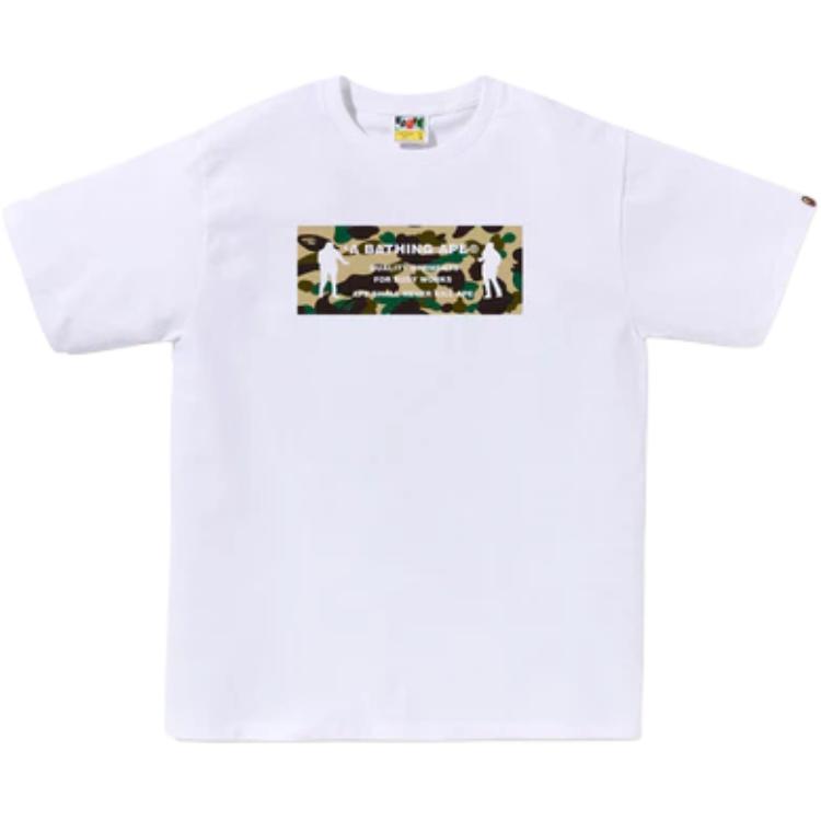 

Bape 1st Camo Army Name Tee A BATHING APE, белый коричневый