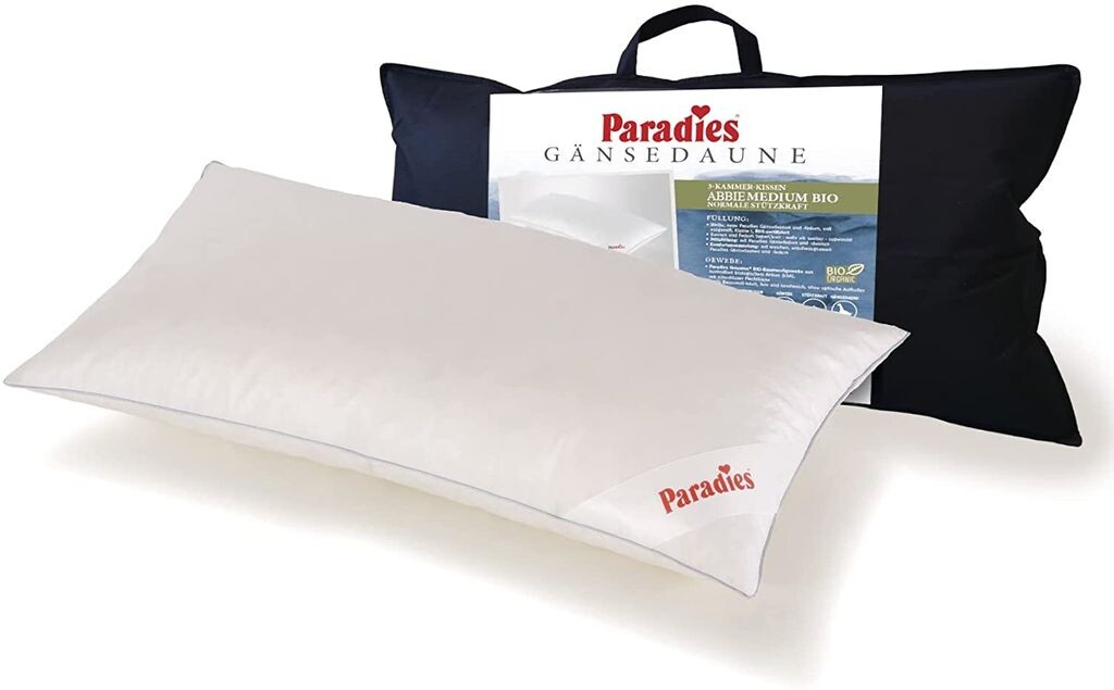 

Подушка Paradies 3-камерная пуховая 40х80 см "Abbie Medium Organic" RDS