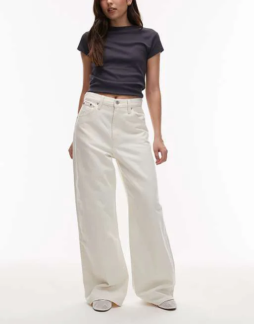 

Бежево-бежевые мешковатые джинсы Levi's