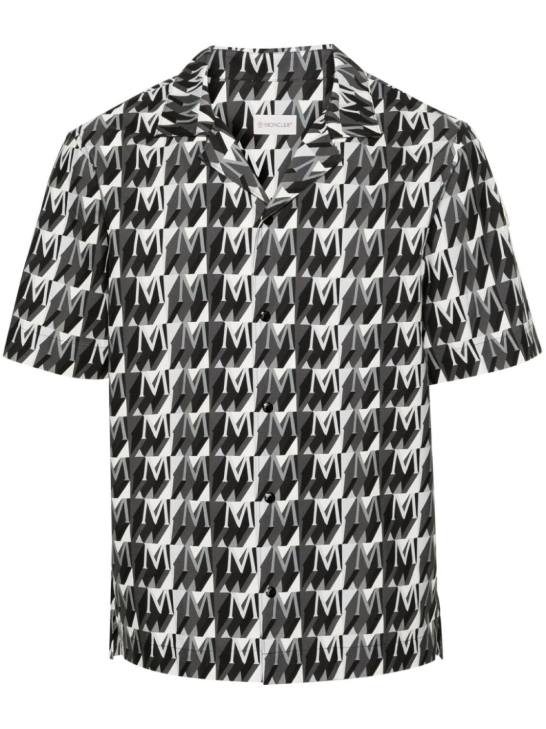 

Рубашка с монограммой Moncler, серый