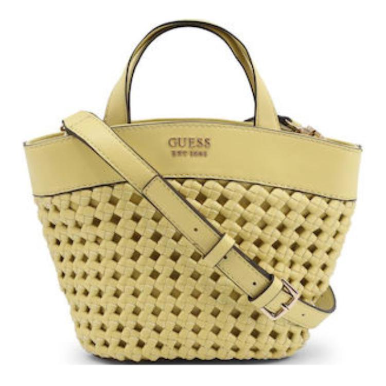 

GUESS Кожаная сумка через плечо, Yellow