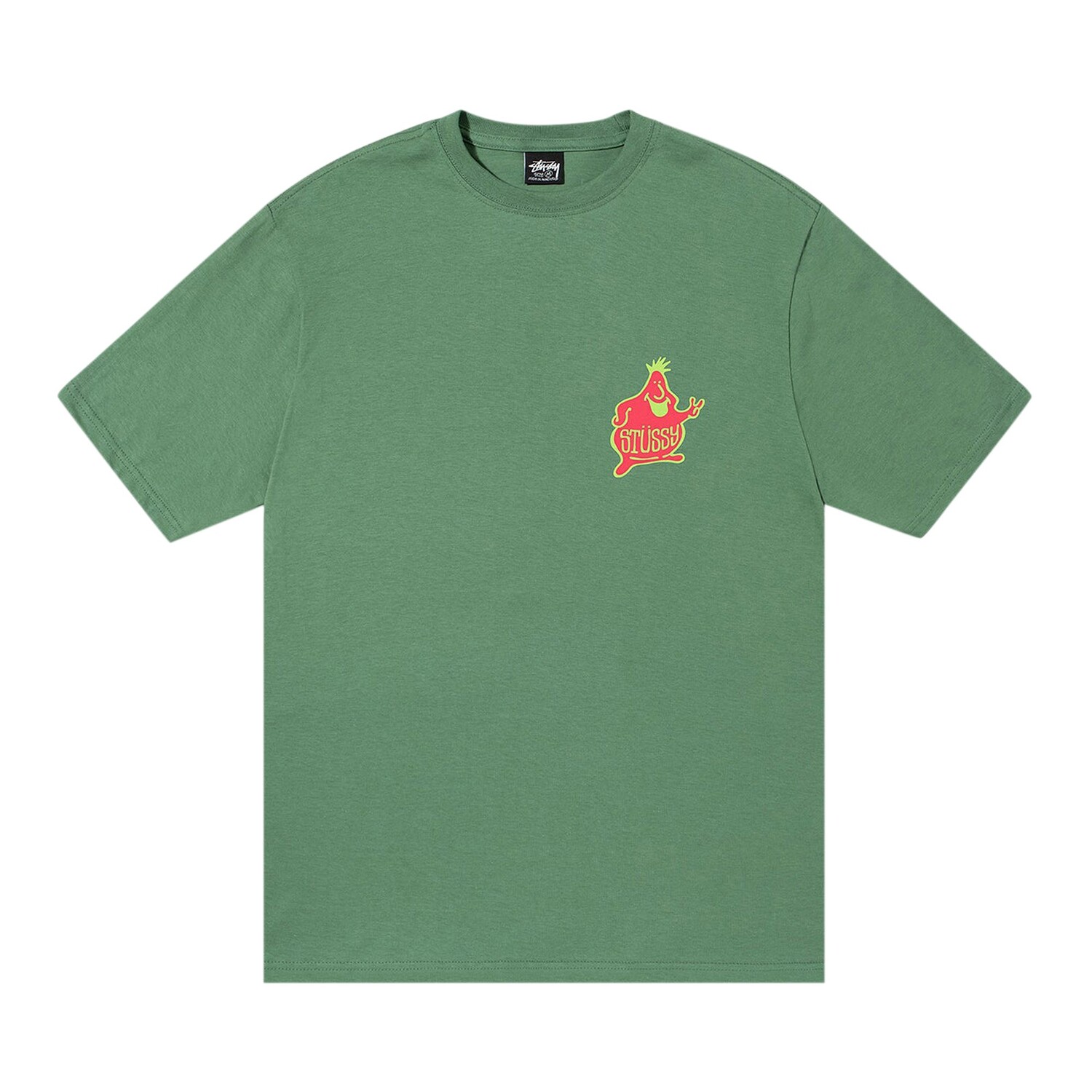 

Футболка Stussy Mr. Blob спирального цвета, зеленая