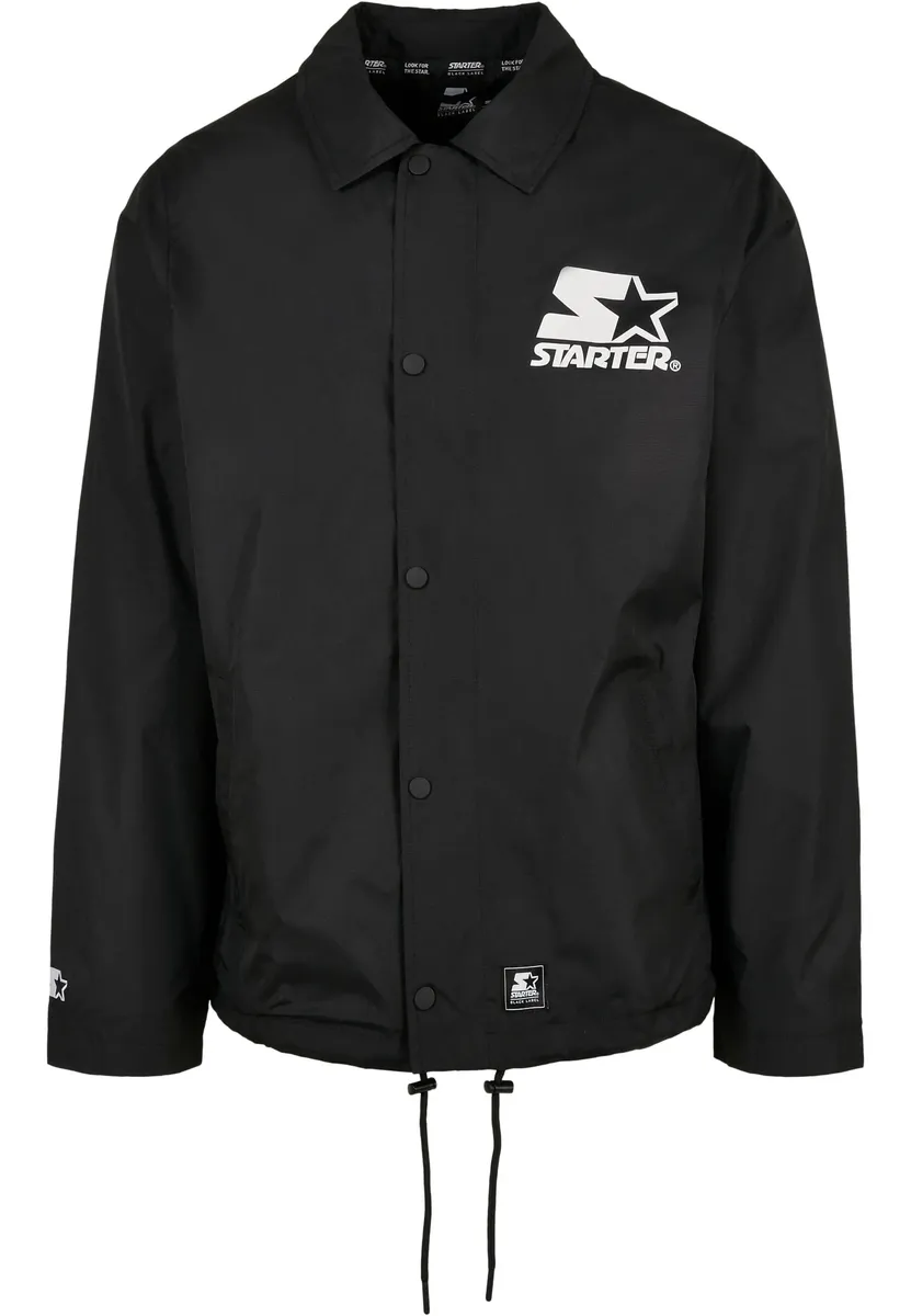 

Всепогодная куртка Starter Black Label " Starter Black Label Men's Starter Coach Jacket" (1 шт.), без капюшона, черный